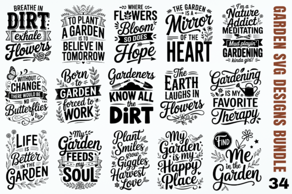 Download Garden SVG Designs Bundle - Garden svg Collection