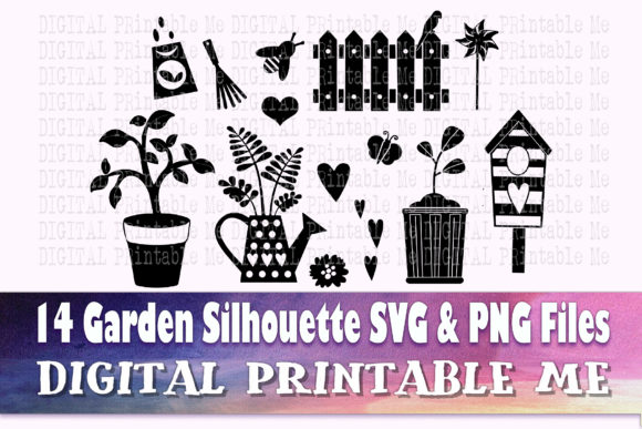 Download Cute Garden Svg, Silhouette Bundle, 14 - Garden svg Collection