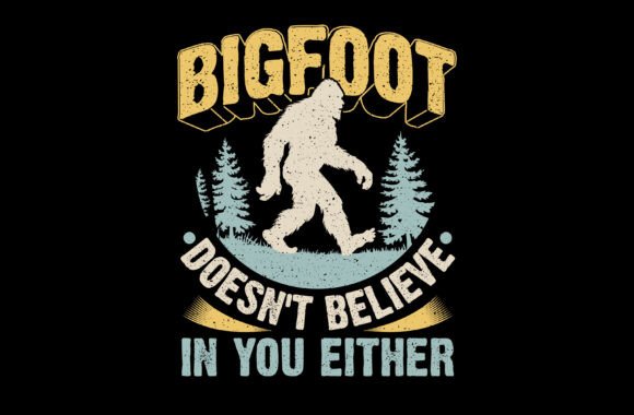 Download Bigfoot Graphic T-shirt PNG, Eps - Eps Collection
