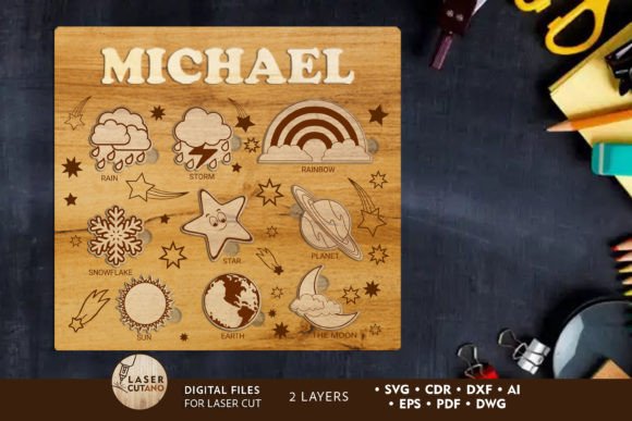 Download Custom Kids Puzzle, Laser Cut Template - Premium Resources