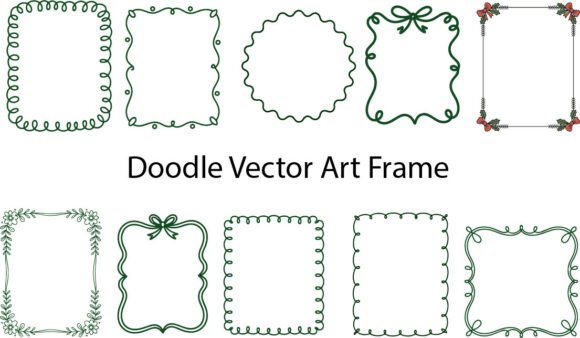 Download Hand-Drawn Doodle Vector Art Frames EPS. - Eps Collection