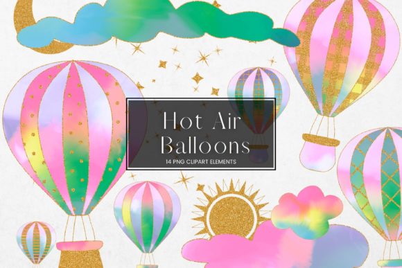 Download Rainbow Hot Air Balloon Clip Art - Hot air balloon Collection