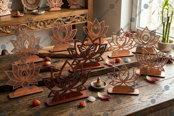 Download Laser Cut Lotus Stand SVG Bundle - Lotus Collection