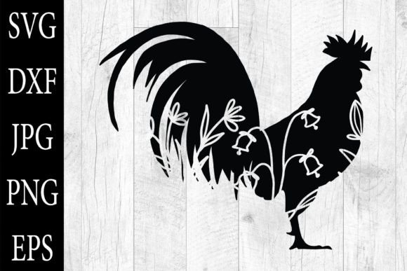 Download Floral Farm Animals Silhouettes SVG EPS - Eps Collection