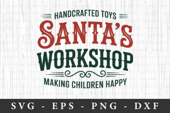 Download Santa’s Workshop Sign Svg Cut File - Workshop sign Collection