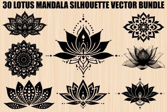 Download Lotus Mandala SVG Bundle - Lotus Collection