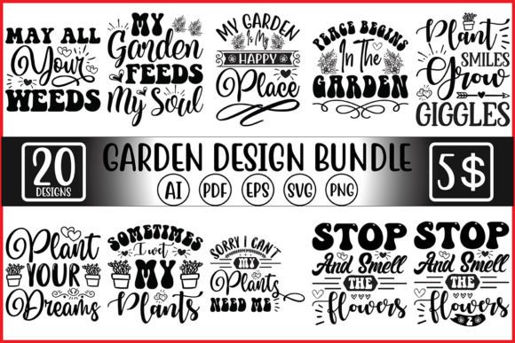 Download Garden SVG Designs Bundle - Garden svg Collection