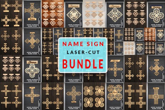 Download Laser Cut Name Sign SVG Bundle - Laser cut name sign Collection