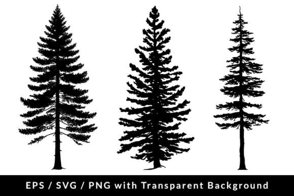 Download Pine Tree Silhouette Set SVG EPS PNG - Eps Collection